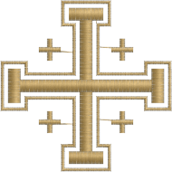 Matriz de Bordado Cruz de Jerusalém 2